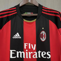 AC Milan 2010/11 Vintage Retro Red/Black Home Long Sleeve Jersey