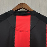 AC Milan 2010/11 Vintage Retro Red/Black Home Long Sleeve Jersey