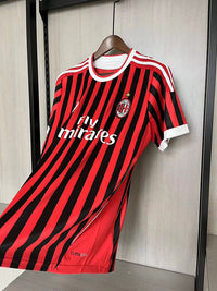 AC Milan 2011/12 Vintage Retro Red/Black Home Jersey