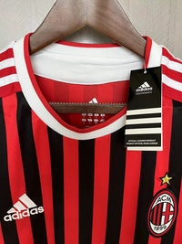 AC Milan 2011/12 Vintage Retro Red/Black Home Jersey