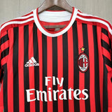 AC Milan 2011/12 Vintage Retro Red/Black Home Jersey