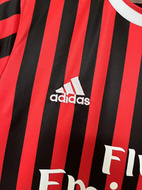 AC Milan 2011/12 Vintage Retro Red/Black Home Jersey