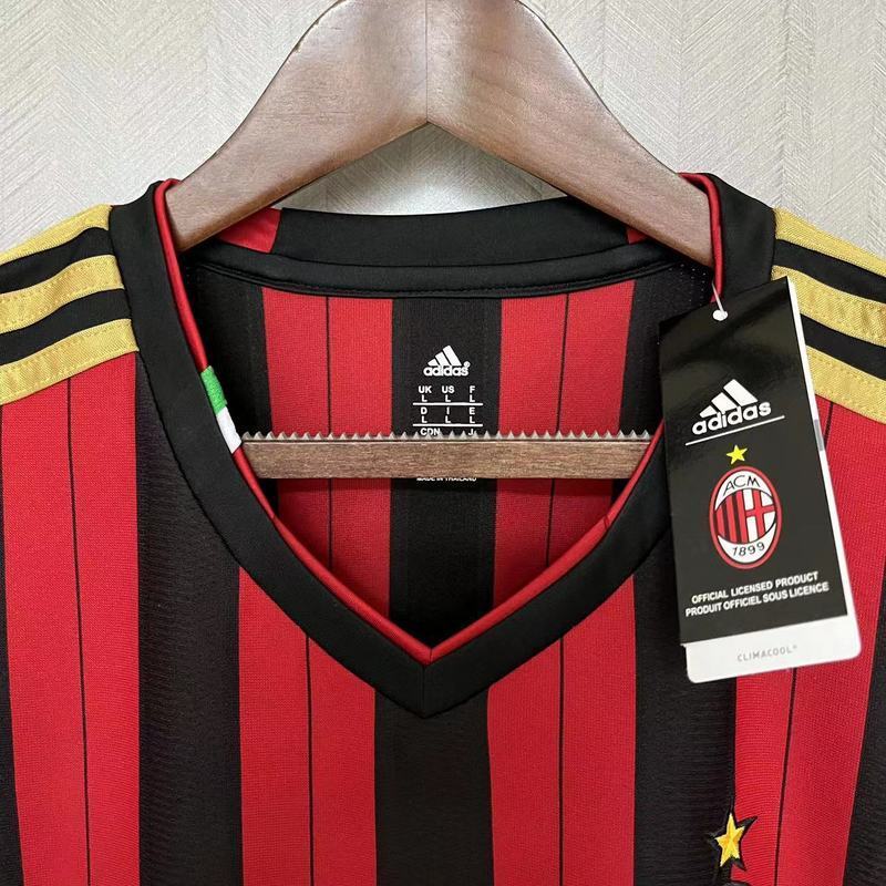 AC Milan 2013/14 Vintage Retro  Red/Black Home Jersey