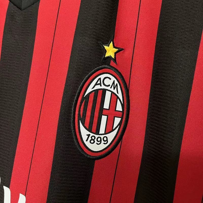 AC Milan 2013/14 Vintage Retro  Red/Black Home Jersey