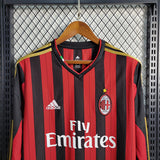 AC Milan 2013/14 Vintage Retro Red/Black Home Long Sleeve Jersey