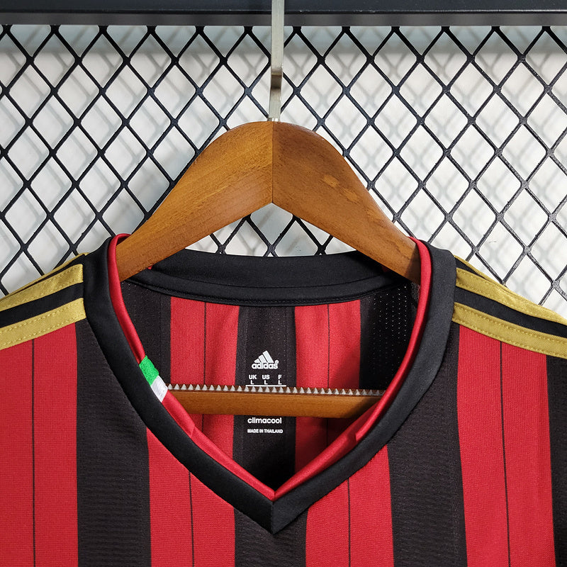 AC Milan 2013/14 Vintage Retro Red/Black Home Long Sleeve Jersey