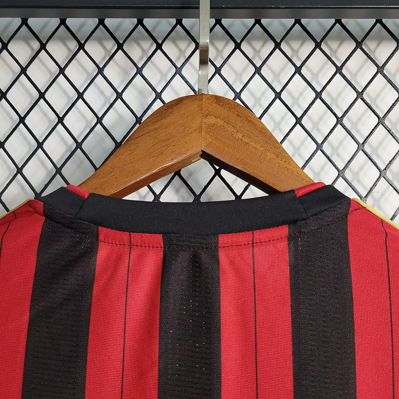 AC Milan 2013/14 Vintage Retro Red/Black Home Long Sleeve Jersey