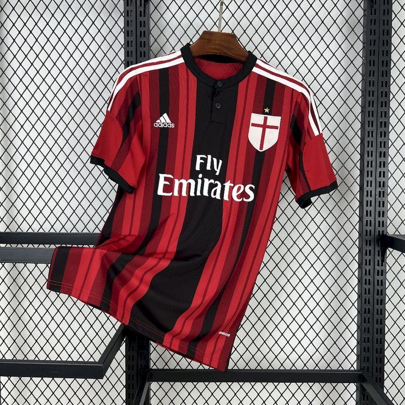 AC Milan 2014/15 Vintage Retro Red/Black Home Jersey
