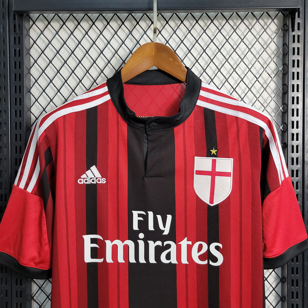 AC Milan 2014/15 Vintage Retro Red/Black Home Jersey