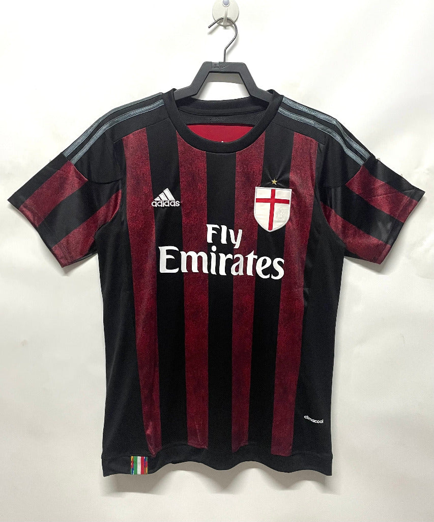 AC Milan 2015/16 Retro Red/Black Home Jersey