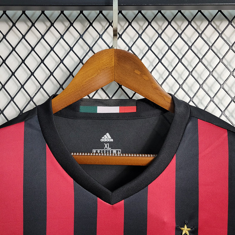 AC Milan 2016/17 Vintage Retro Red/Black Home Jersey
