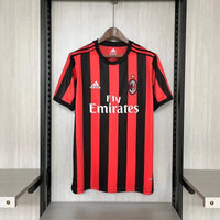 AC Milan 2017/18 Vintage Retro Red/Black Home Jersey