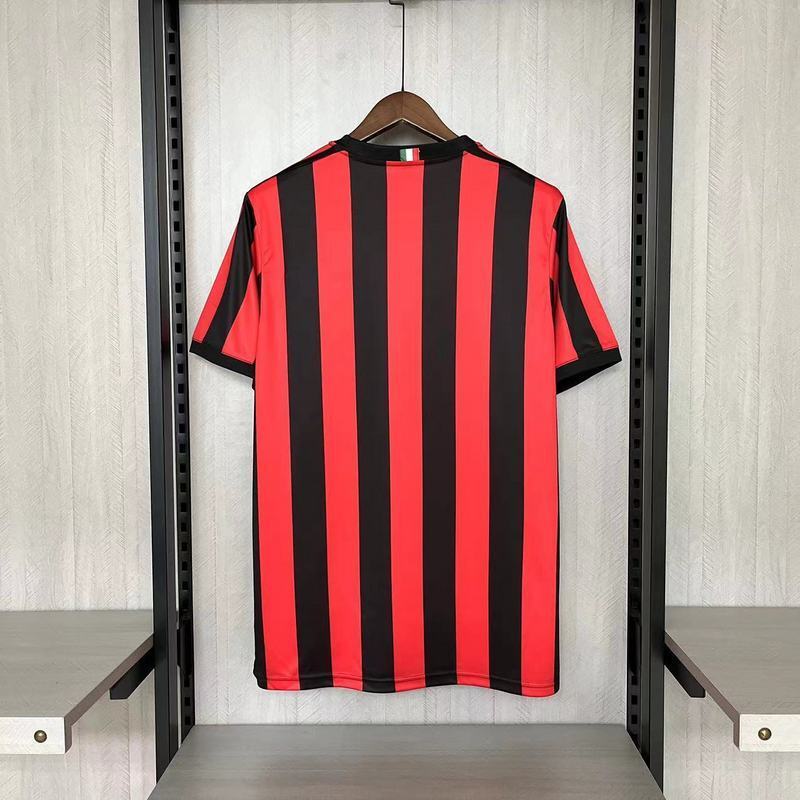 AC Milan 2017/18 Vintage Retro Red/Black Home Jersey
