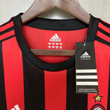 AC Milan 2017/18 Vintage Retro Red/Black Home Jersey