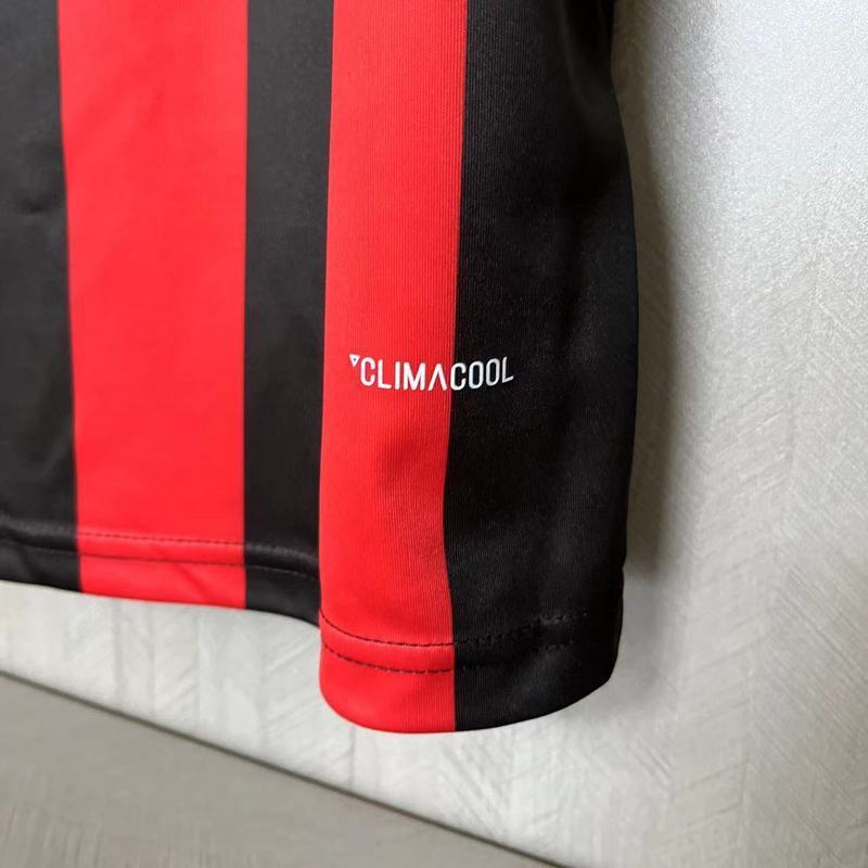 AC Milan 2017/18 Vintage Retro Red/Black Home Jersey