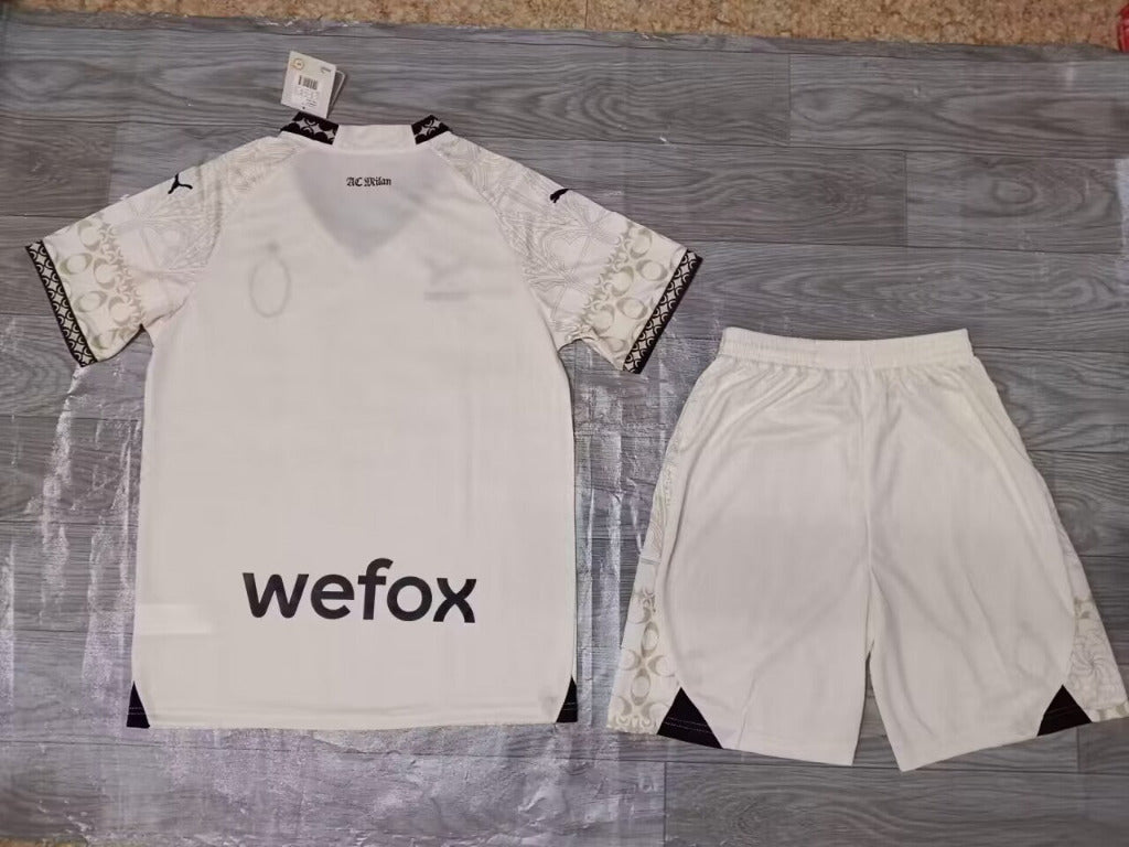 AC Milan 2023/24 Fourth Away Kids White Jersey Set