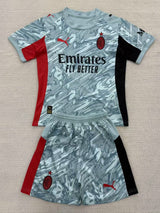 AC Milan 25/26 Goalkeeper Kids Gray Jersey Set