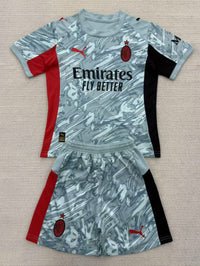 AC Milan 25/26 Goalkeeper Kids Gray Jersey Set
