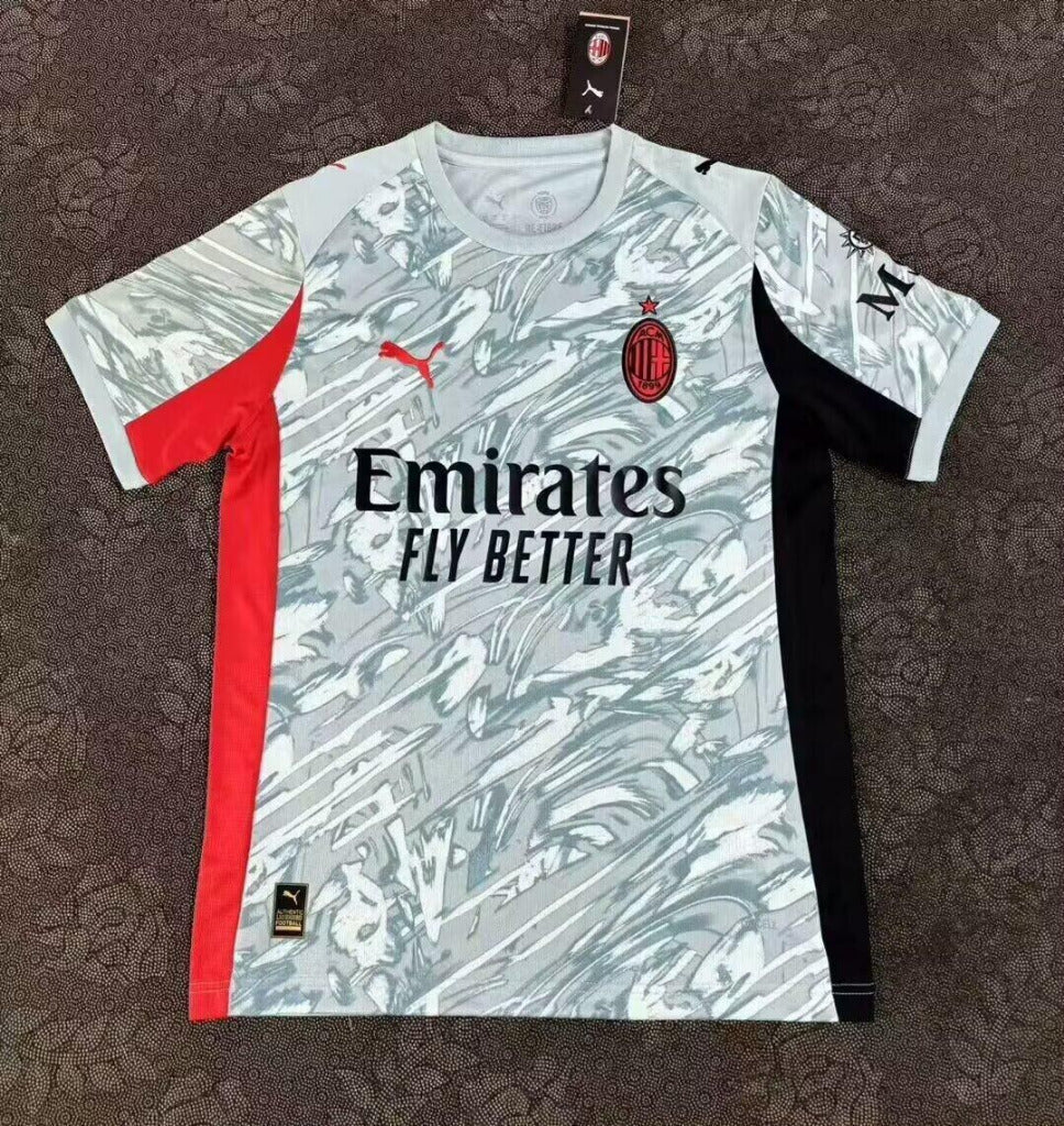 AC Milan 25/26 Light Blue/Red/Black Goalkeeper Jersey