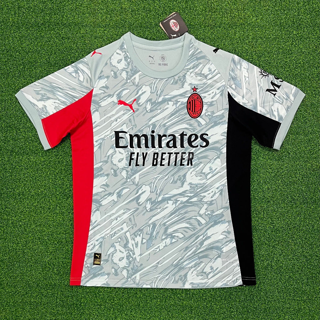 AC Milan 25/26 Light Blue/Red/Black Goalkeeper Jersey