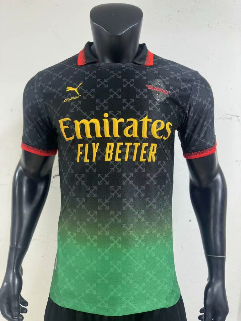AC Milan 25/26 Third Player Version Black/Green Jersey