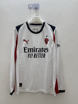 AC Milan 25/26 White Away Long Sleeve Jersey