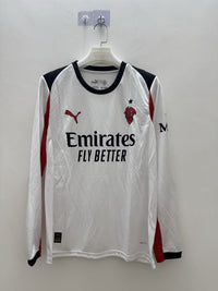 AC Milan 25/26 White Away Long Sleeve Jersey