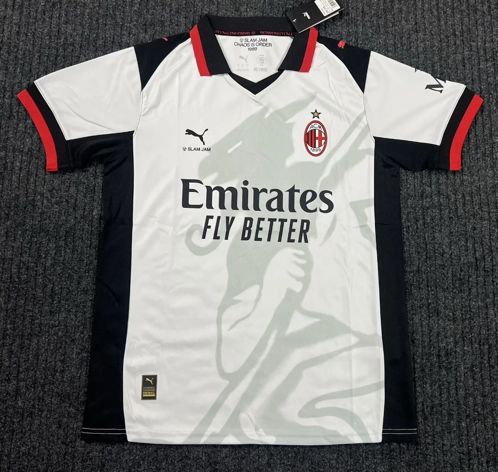 AC Milan 25/26 White/Black/Red Fourth Goalkeeper Jersey