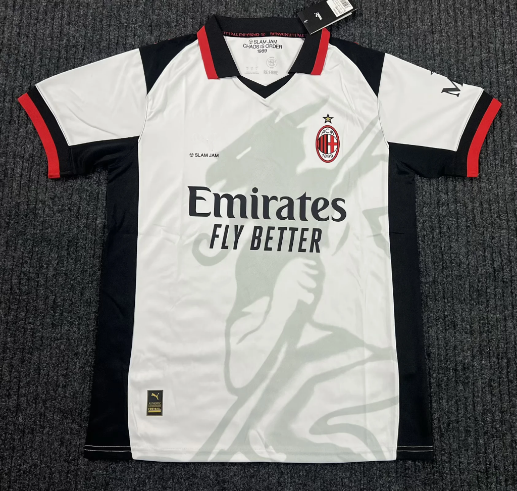 AC Milan 25/26 White/Black/Red Fourth Goalkeeper Jersey