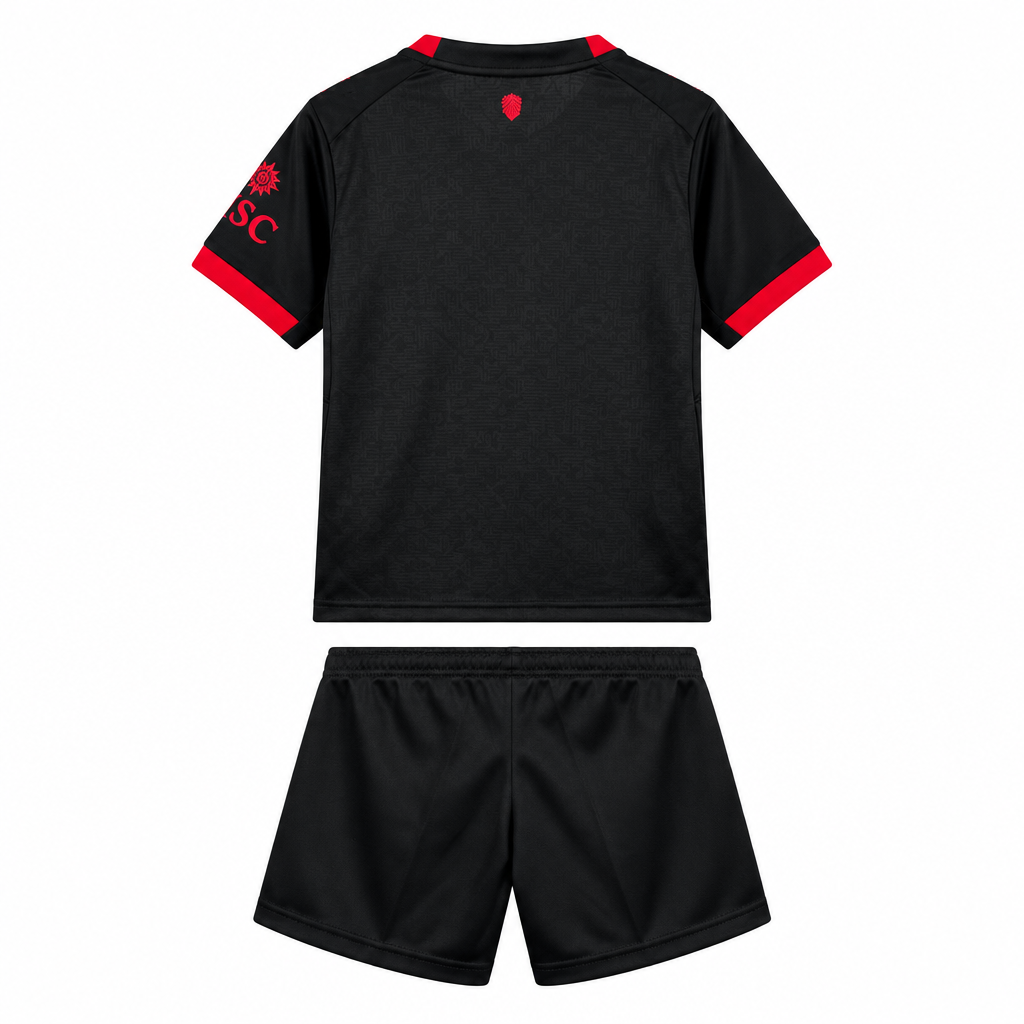 AC Milan 26/27 Black/Red Trim Third Kids Jersey Set