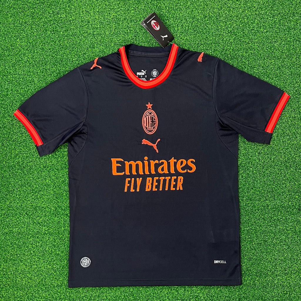 AC Milan 26/27 Charcoal Gray/Red Trim Away Jersey