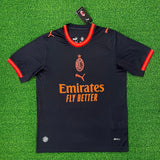 AC Milan 26/27 Charcoal Gray/Red Trim Away Jersey