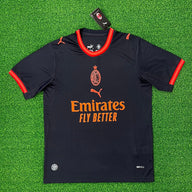 AC Milan 26/27 Charcoal Gray/Red Trim Away Jersey