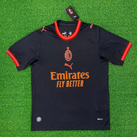 AC Milan 26/27 Charcoal Gray/Red Trim Away Jersey