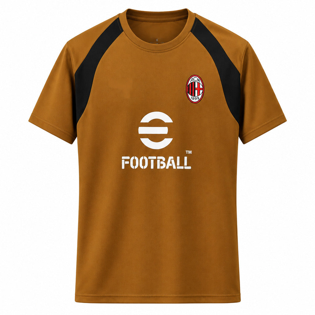 AC Milan 26/27 Gold/Black Shoulder Training Jersey