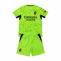 AC Milan 26/27 Green/Black Goalkeeper Kids Jersey Set