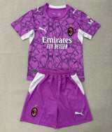 AC Milan 26/27 Purple/White Goalkeeper Kids Jersey Set
