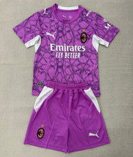 AC Milan 26/27 Purple/White Goalkeeper Kids Jersey Set