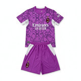 AC Milan 26/27 Purple/White Goalkeeper Kids Jersey Set