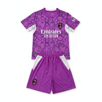 AC Milan 26/27 Purple/White Goalkeeper Kids Jersey Set
