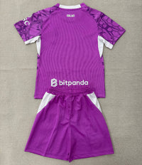 AC Milan 26/27 Purple/White Goalkeeper Kids Jersey Set