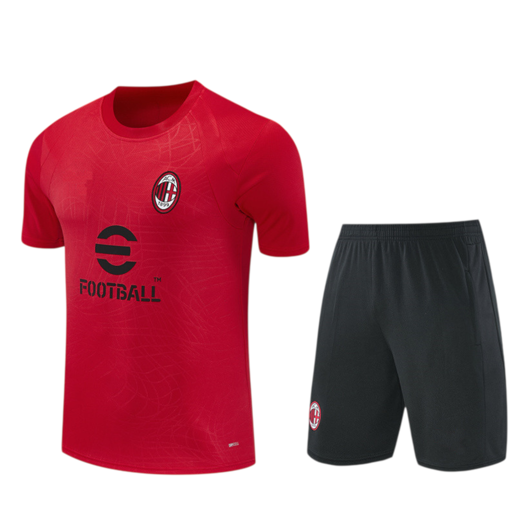 AC Milan 26/27 Dark Gray/Red Kids Jersey Set