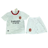AC Milan 26/27 White/Red Collar Away Kids Jersey Set