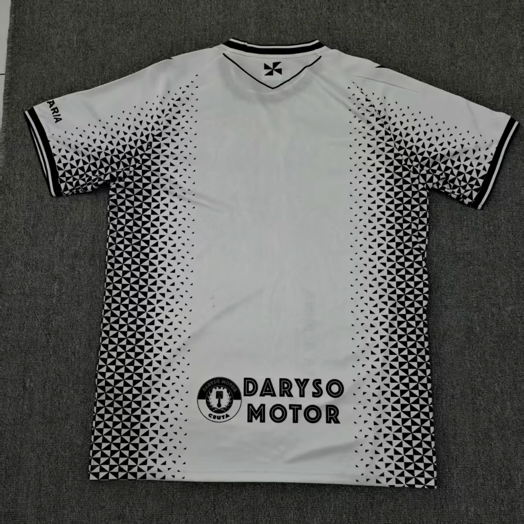 AD Ceuta 25/26 White/Black Home Jersey