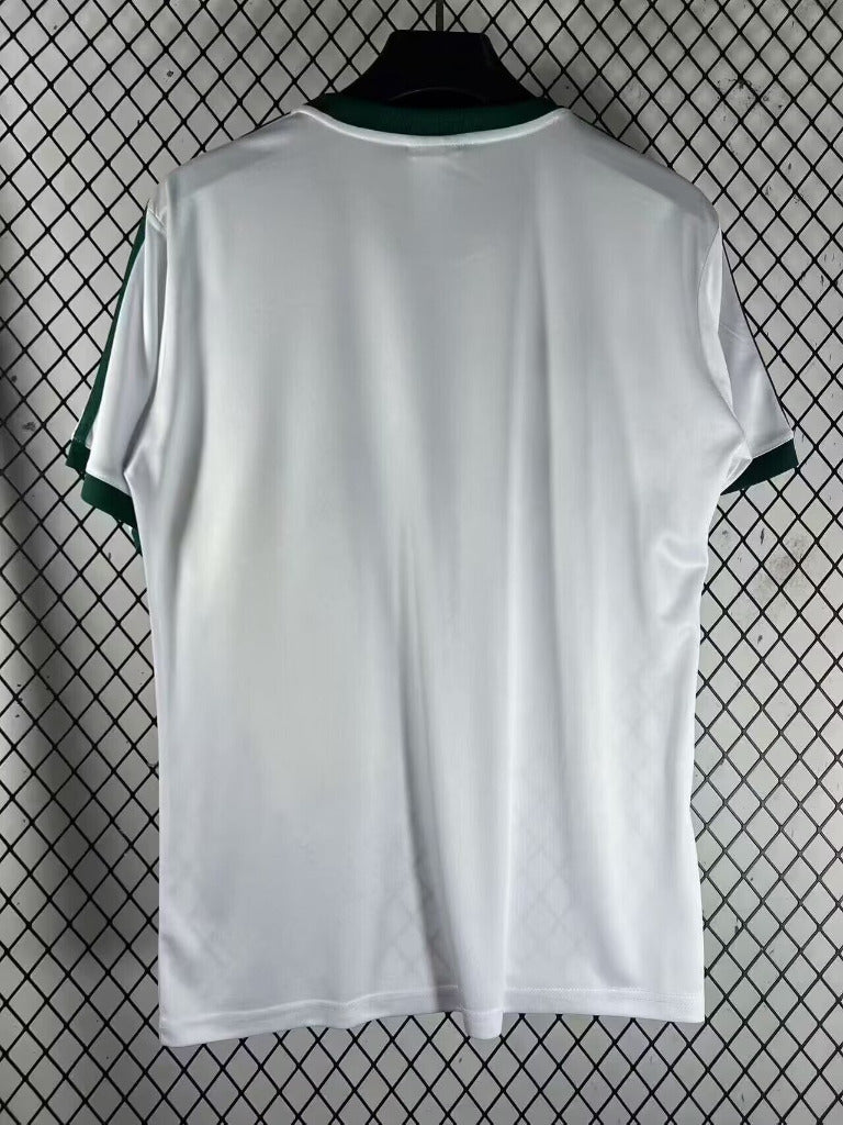 Adidas Originals 26/27 White 3 Green Stripes Retro Style Ringer Jersey