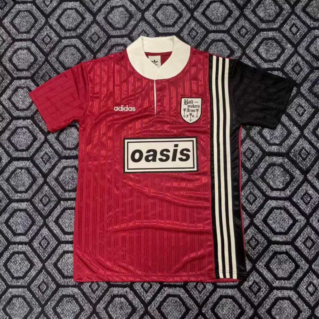 Adidas X Oasis 1996 Retro Tour Jacquard Red Jersey