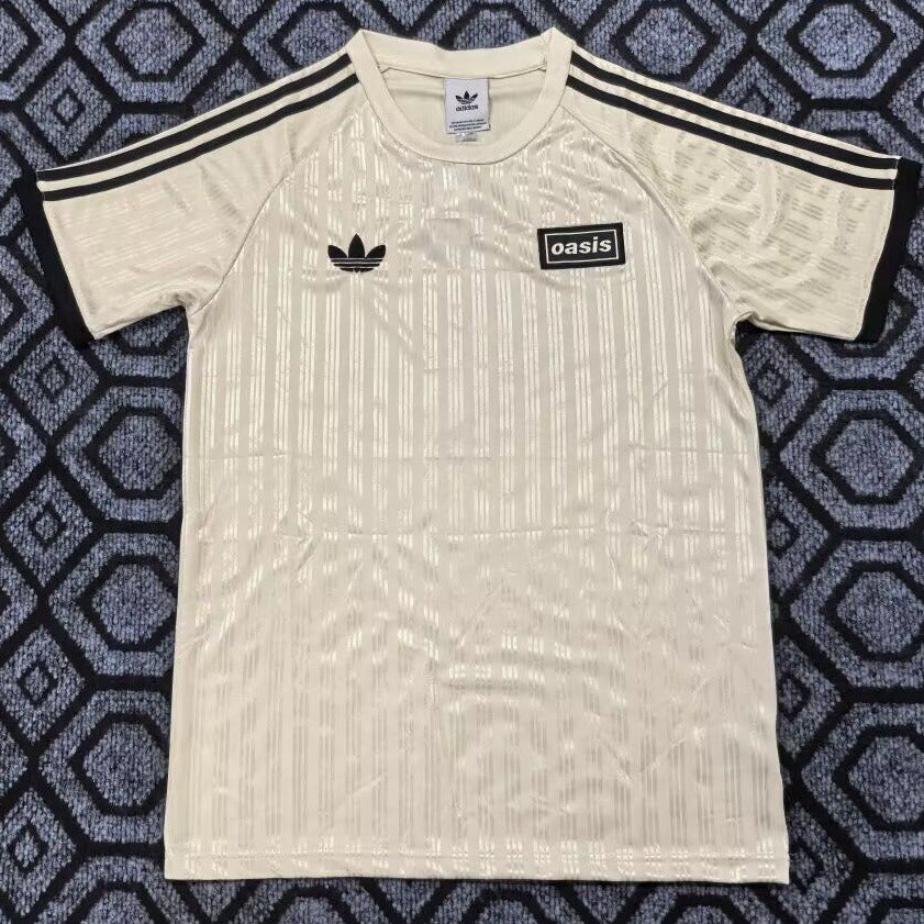 Adidas x Oasis 25/26 Cream White 3-Stripes Jersey