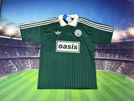 Adidas x Oasis 25/26 Tour Jacquard Green/White 3 Stripes Jersey