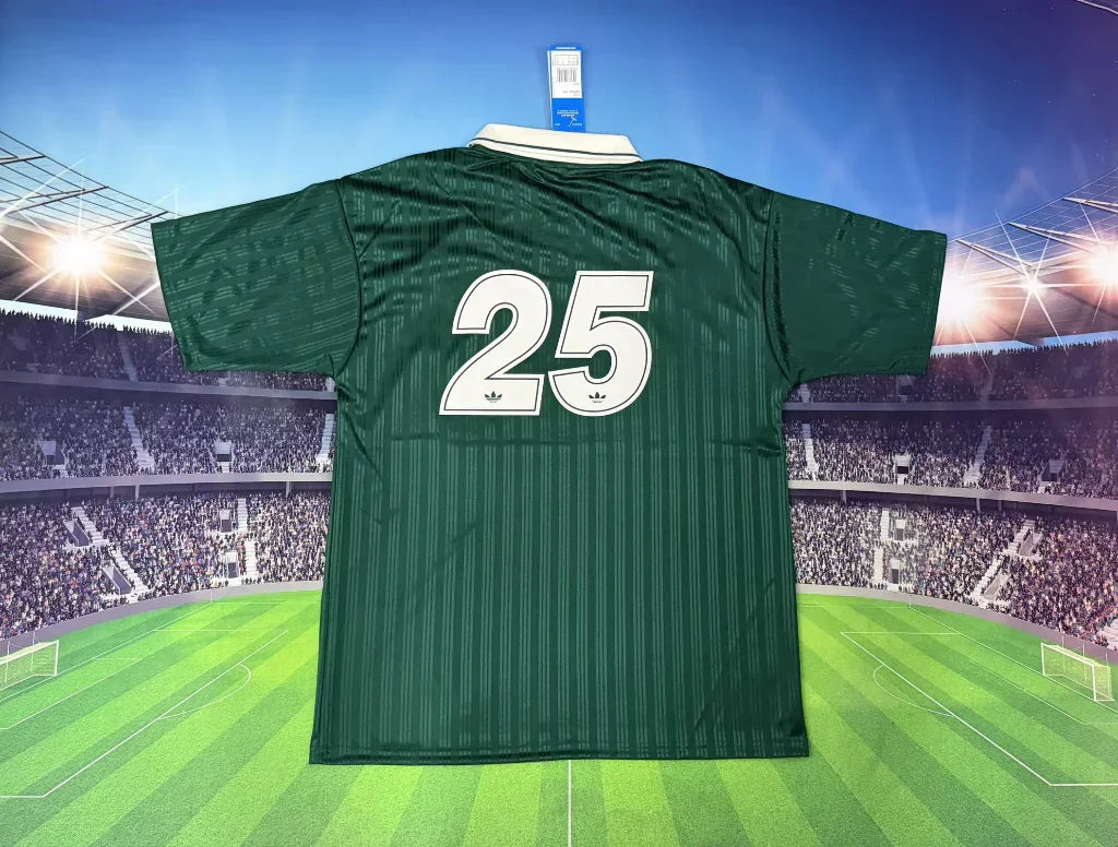 Adidas x Oasis 25/26 Tour Jacquard Green/White 3 Stripes Jersey