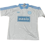 Adidas x Oasis 25/26 White/Blue 3 Stripes Jersey